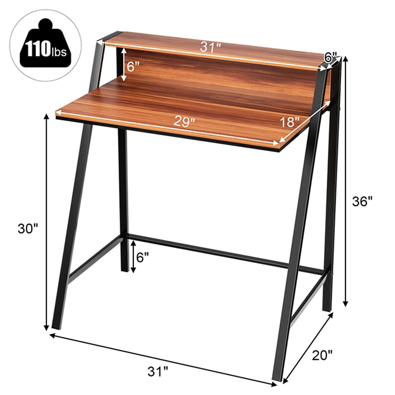 Home Office Metal Frame Computer Desk product image