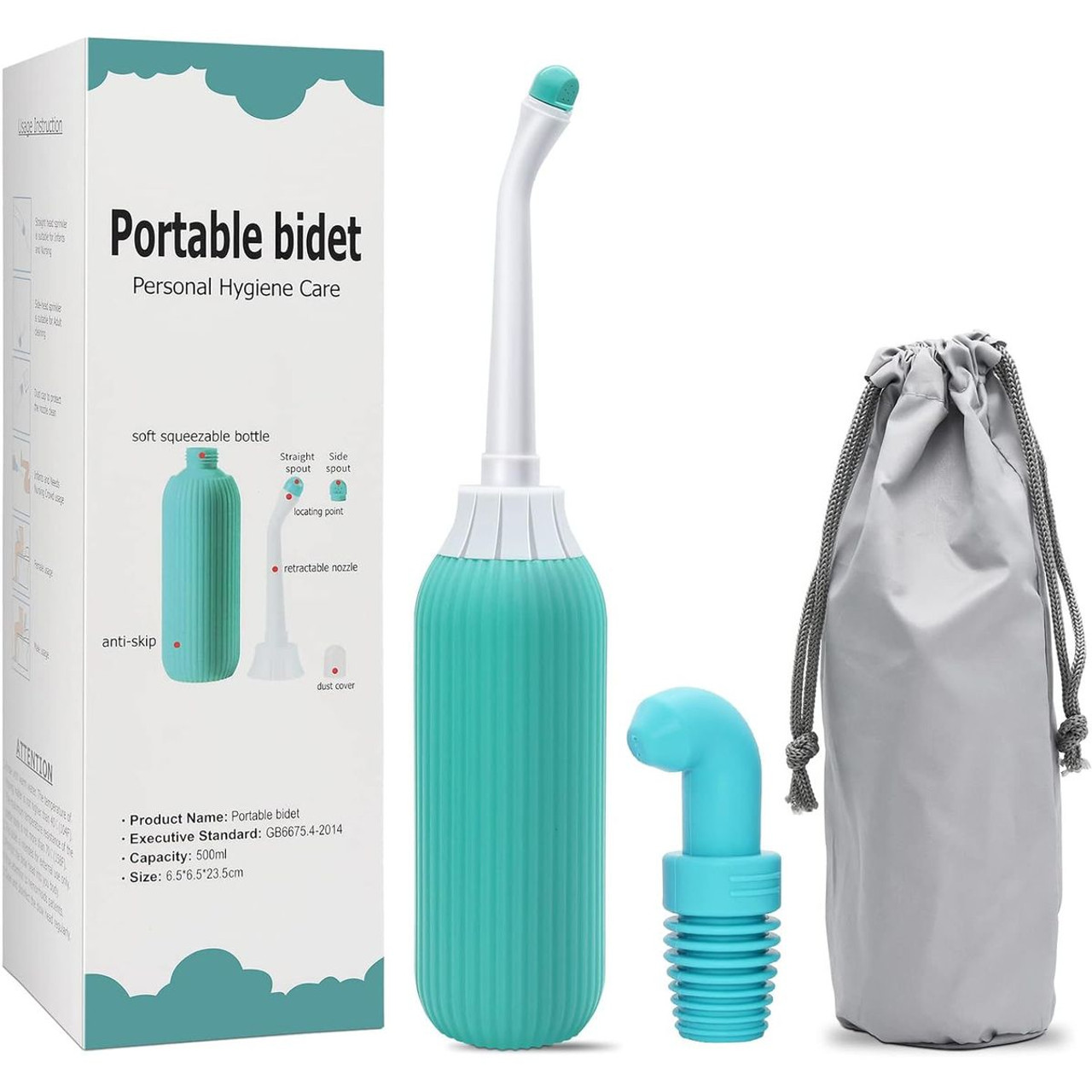 Handheld Portable Bidet Bottle Sprayer for Personal Hygiene, 500mL product image