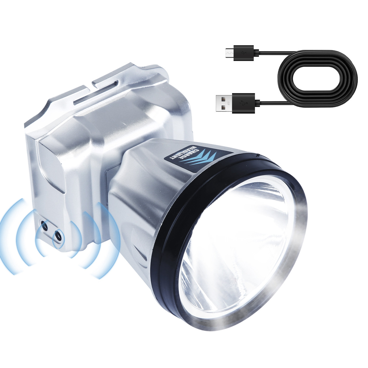 iMounTEK® 2-in-1 Rechargeable LED Headlamp & Power Bank product image