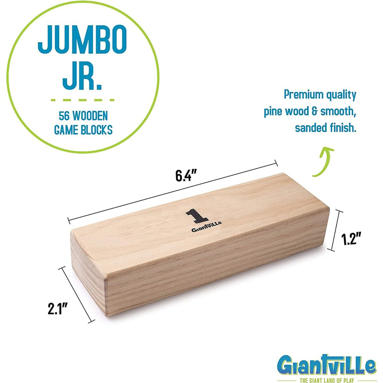 Giantville™ Giant Tumbling Timber Blocks Game with Carrying Bag product image
