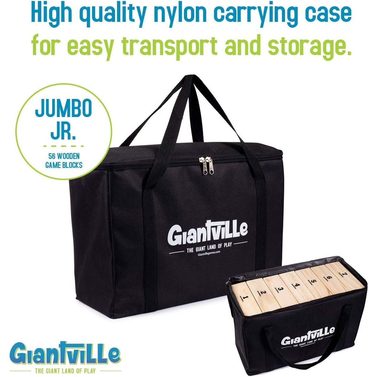 Giantville™ Giant Tumbling Timber Blocks Game with Carrying Bag product image