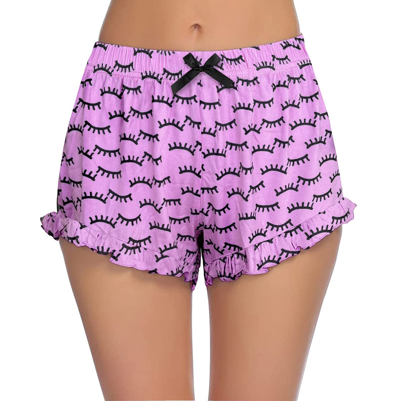 Women's Ultra-Soft Cozy Fun Printed Pajama Lounge Shorts (4-Pair) product image