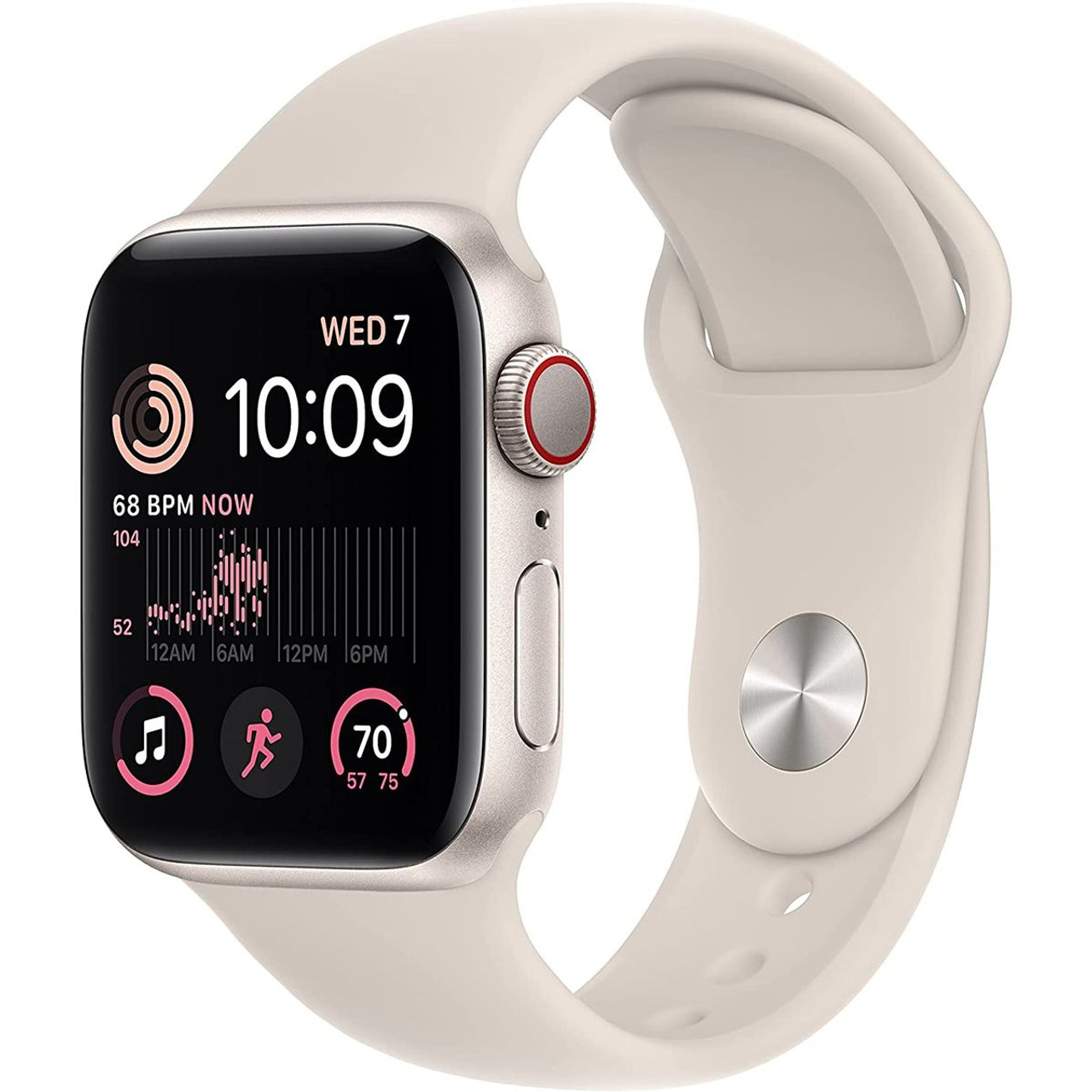Apple Watch Series SE Gen 2, Starlight Aluminum Case product image