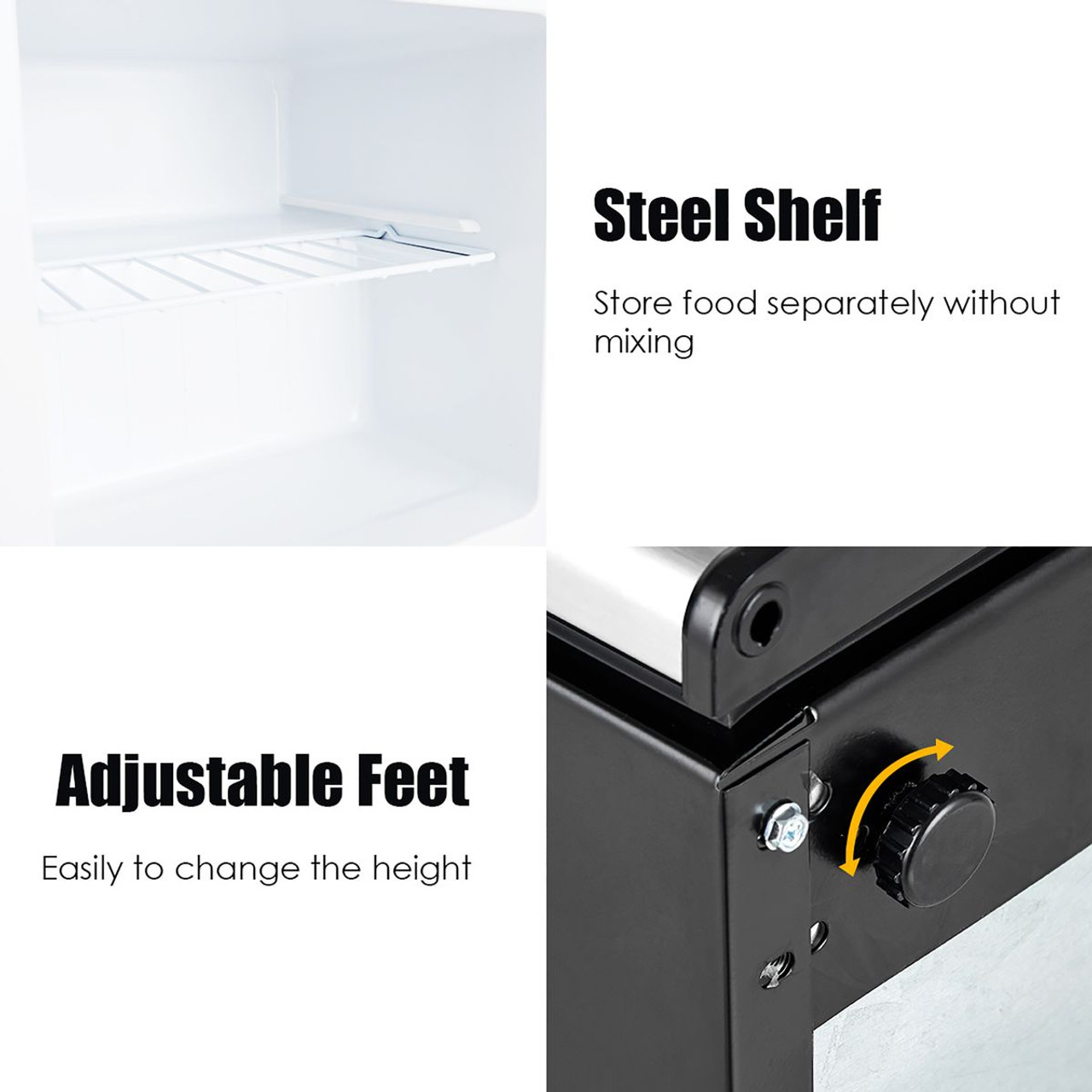 Stakol 1.1 cu.ft. Compact Single Door Mini Upright Freezer product image
