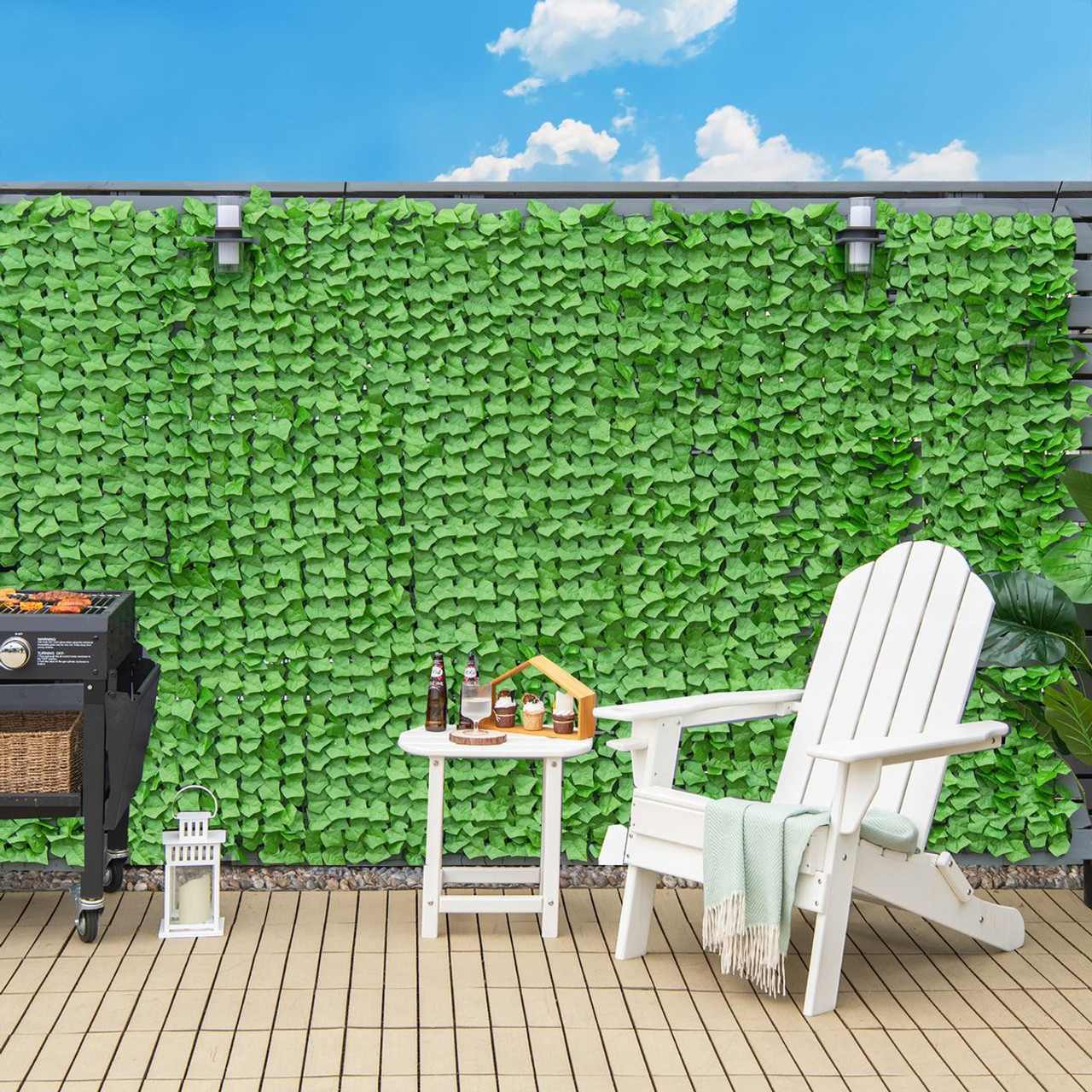 Costway 118 x 39-Inch Artificial Ivy Privacy Fence Screen product image