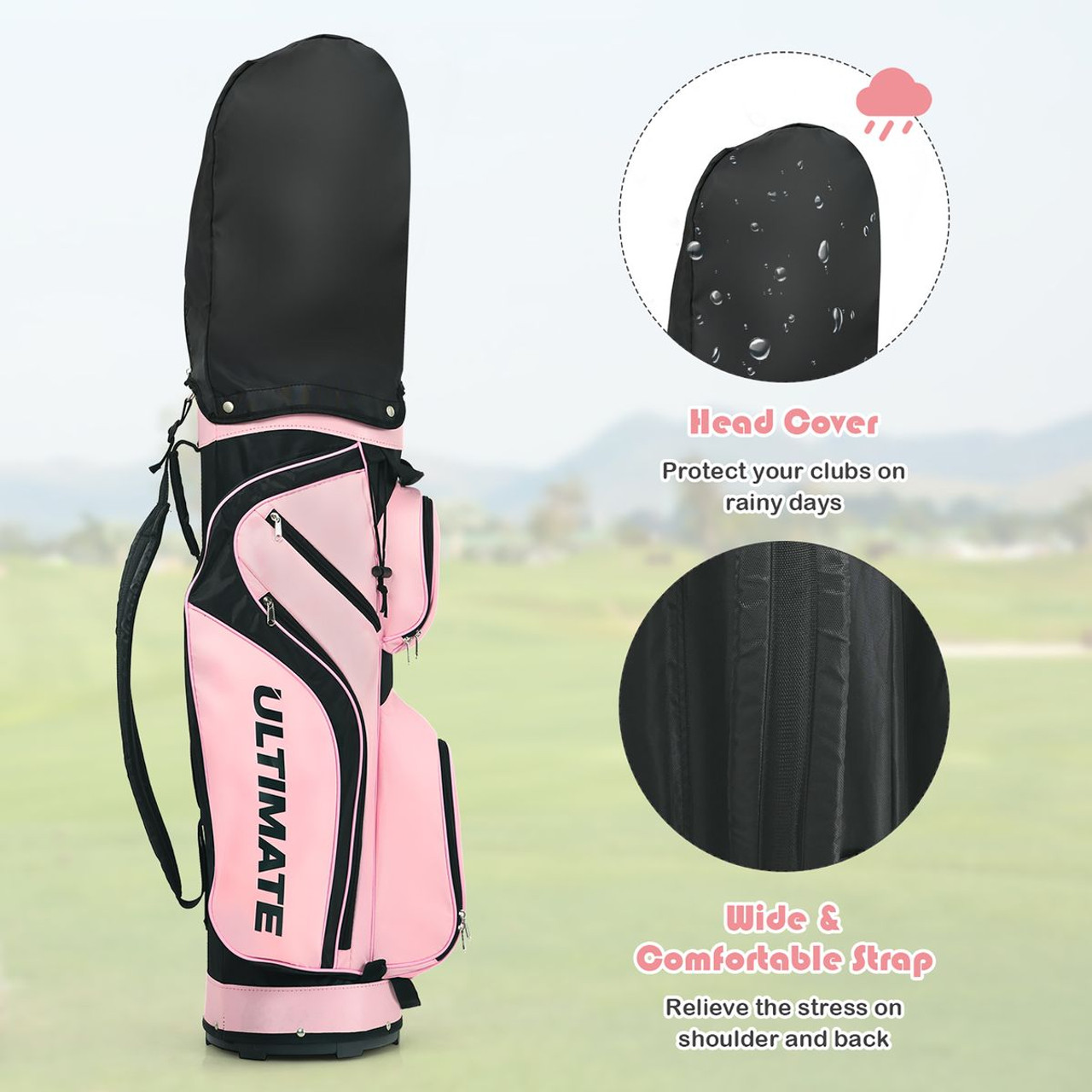 Ladies' Complete Golf Club Set with Driver and Stand Bag (10-Piece) product image