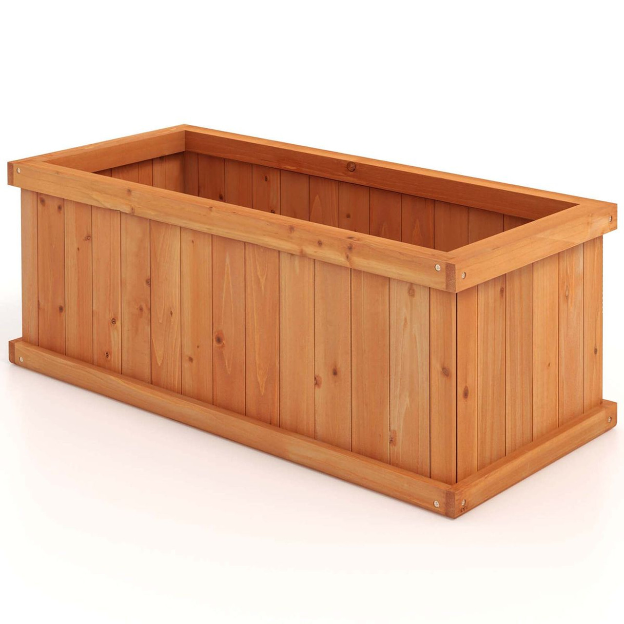 Raised Garden Bed Wooden Planter Box with Drainage Holes product image