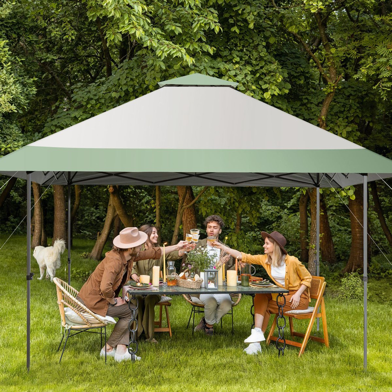 13 x 13-Foot Pop-up Patio Canopy Tent with Shelter & Wheeled Bag product image