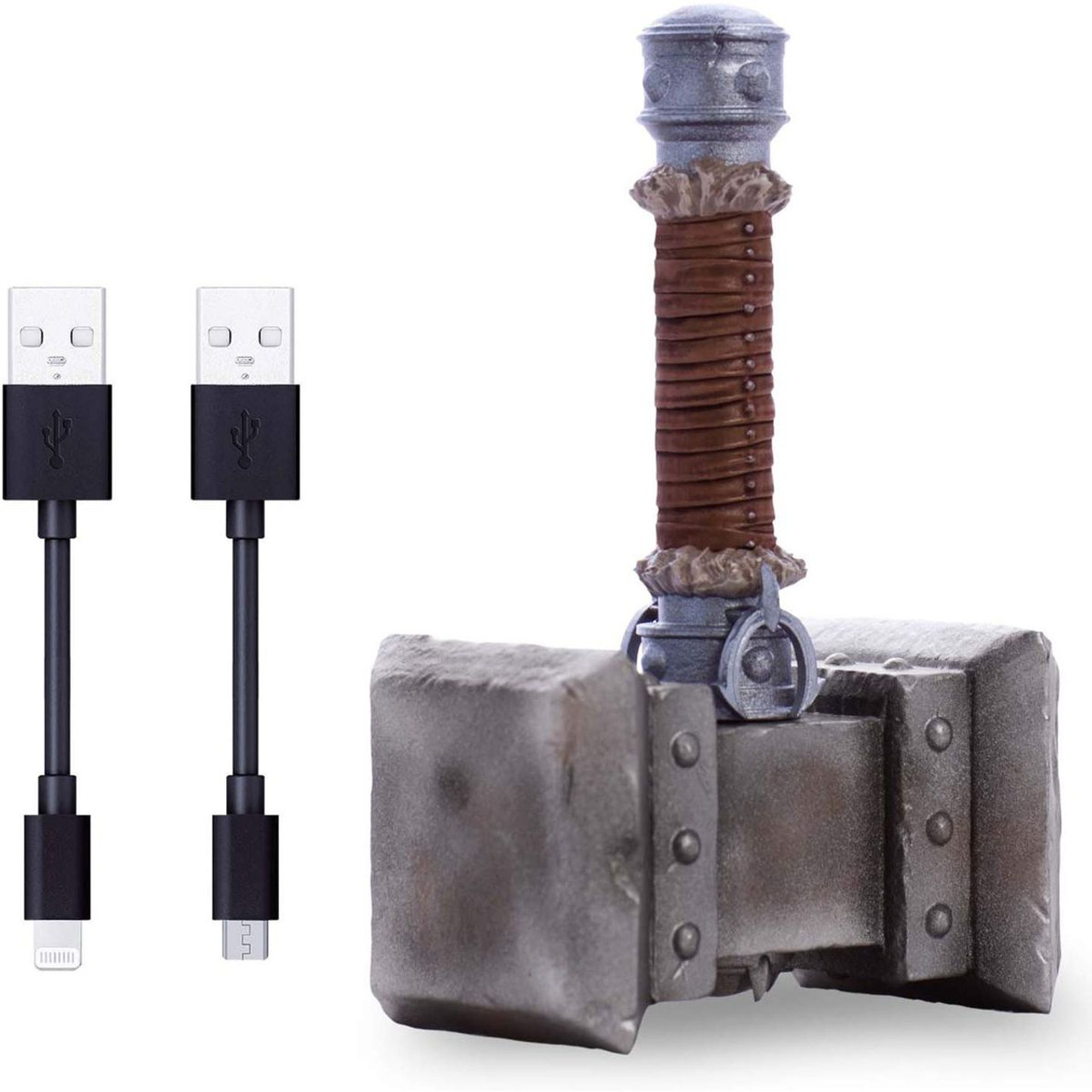 Warcraft Doomhammer Charging Cord with Micro USB & Lightning by Swordfish Tech™ product image