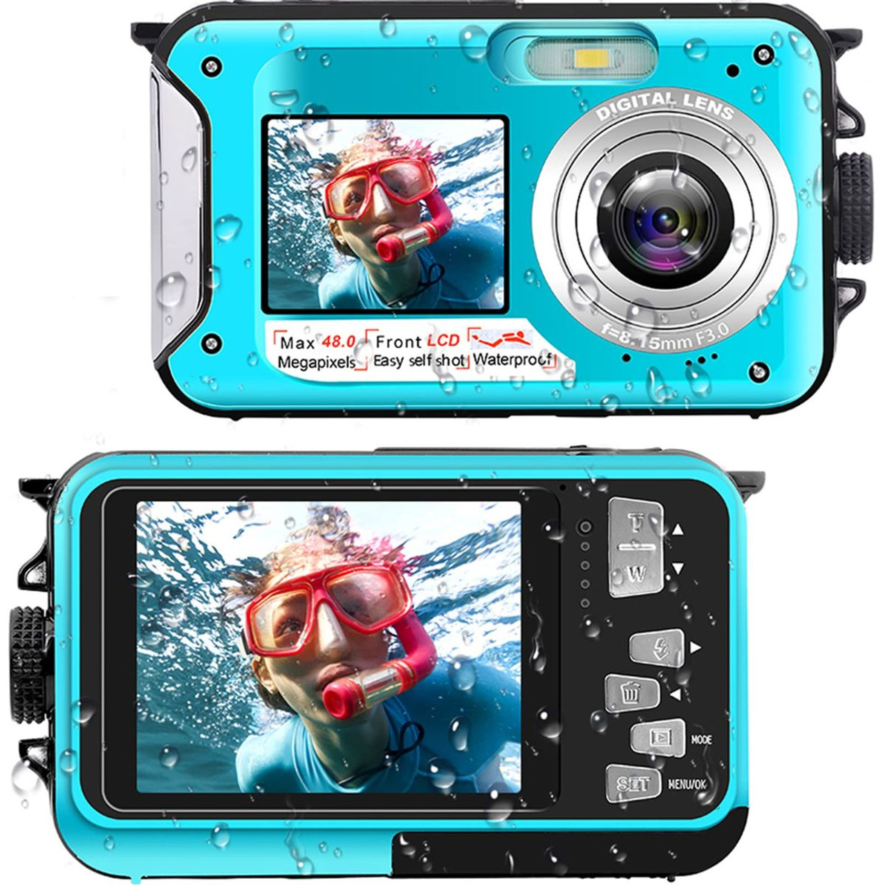Waterproof Digital Camera Underwater Camera Full HD 2.7K 48 MP  product image
