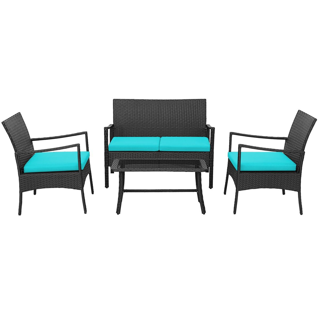 Costway 4-Piece Wicker Patio Furniture Set product image