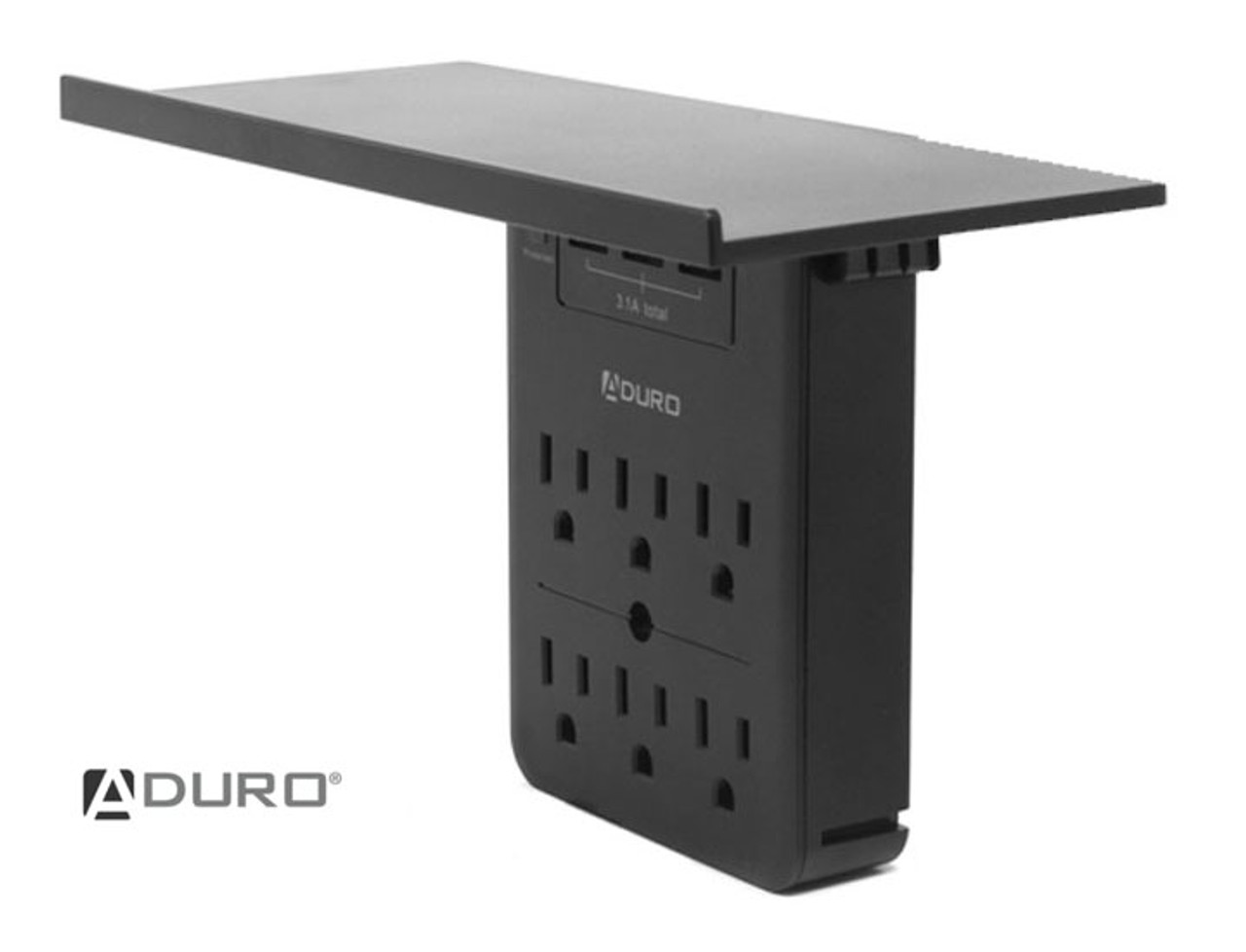Aduro Surge Shelf 6 Outlet 3 USB Port Charging Station Surge Protector product image
