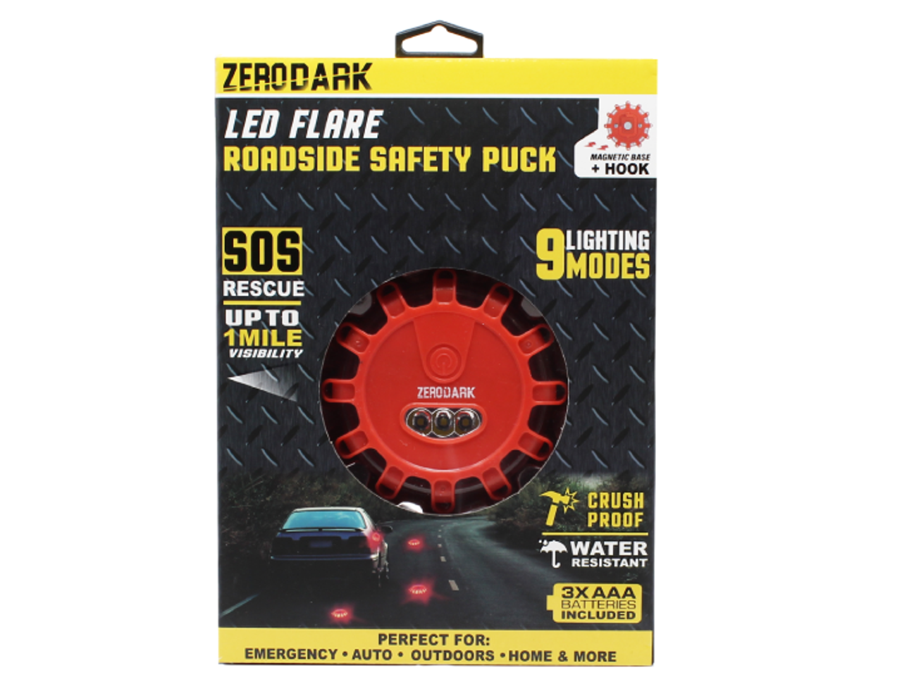 ZeroDark LED Roadside Flare Safety Puck product image