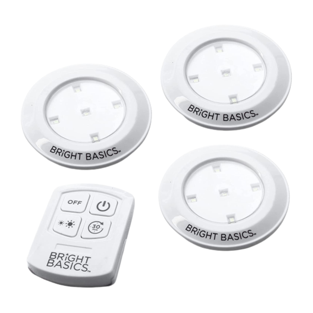 Bright Basics Ultra Thin Wireless LED Puck Light (3-Pack) product image