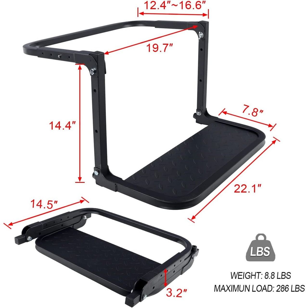 Folding Heavy-Duty Tire Step for Pickup Truck product image