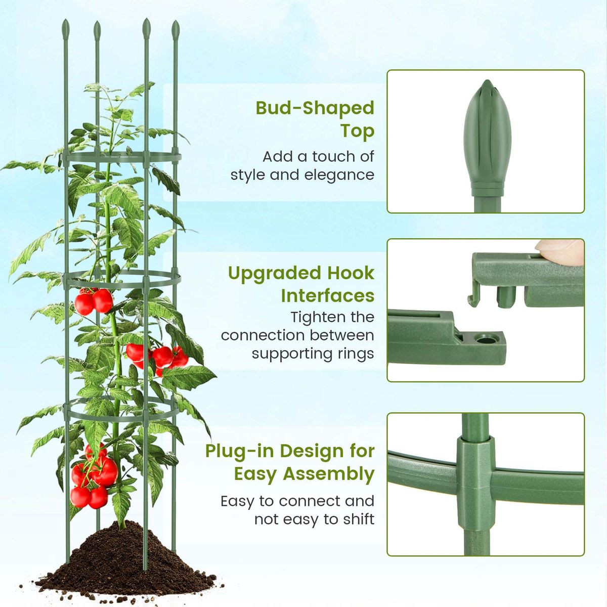 Adjustable Plant Support Tomato Cage (2-Pack) product image
