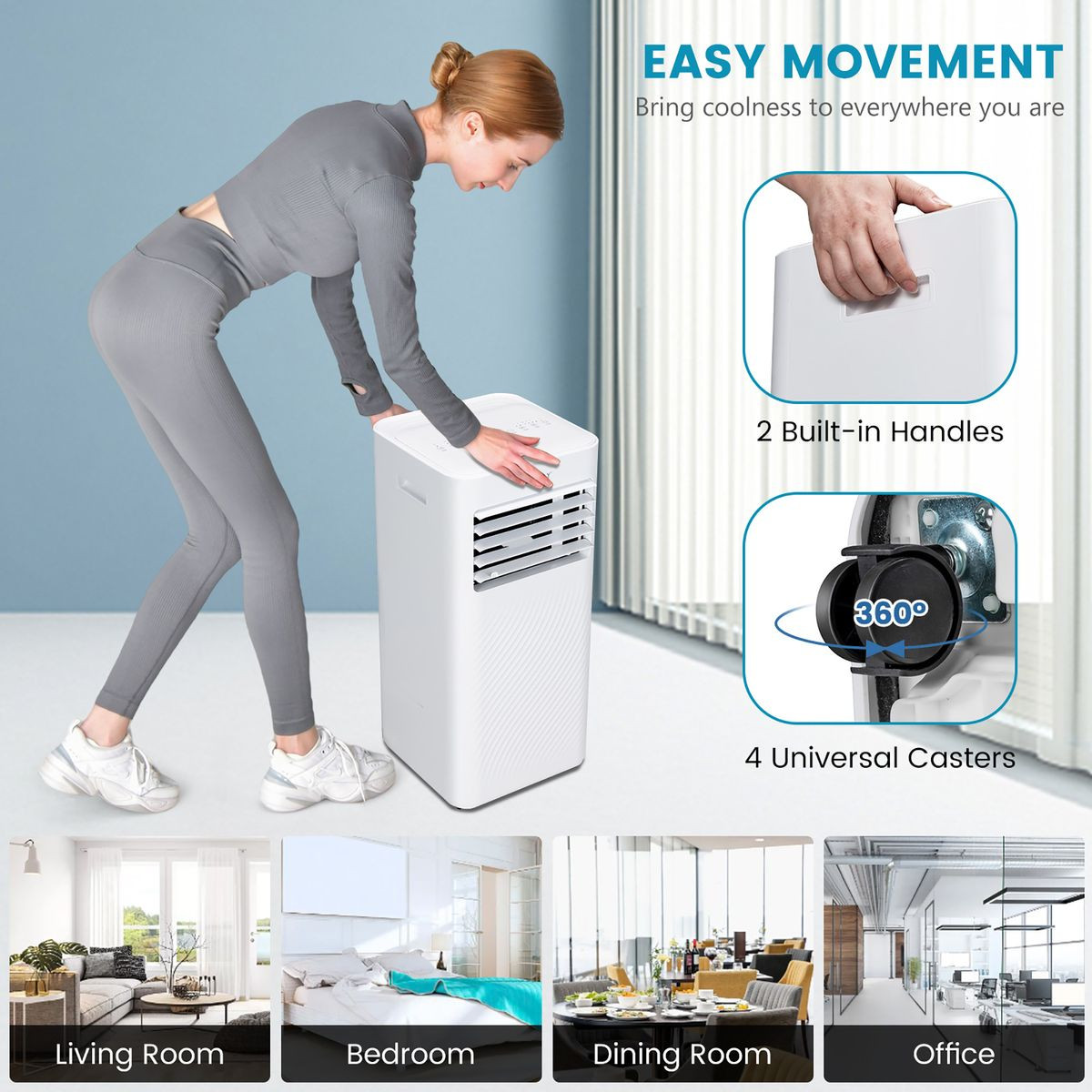5000 BTU Portable 4-in-1 Air Conditioner Unit product image