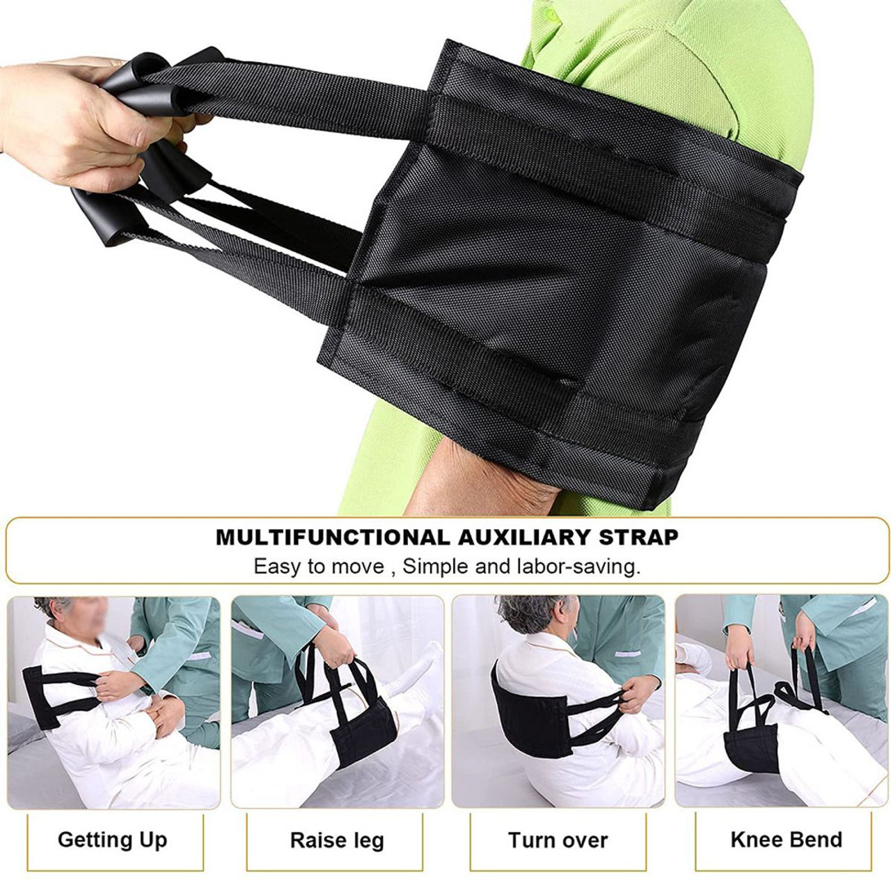 Nursing Transfer Belt, Elderly Support, Patient Moving Assist Support, Bed Elevation Care, Thick Safety Aid Padding product image