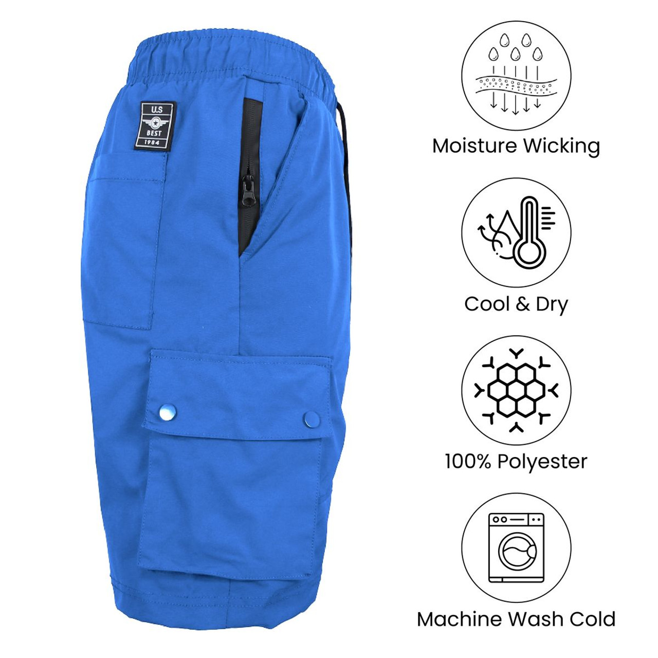 Men's Moisture-Wicking Quick-Dry Performance Cargo Shorts product image