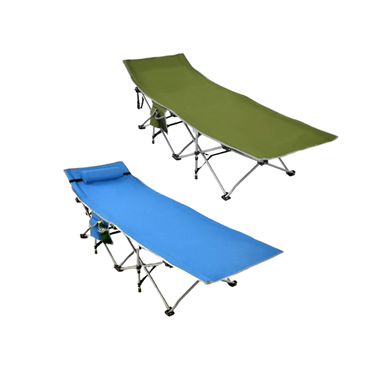 Costway Folding Camping Cot with Side Pocket product image