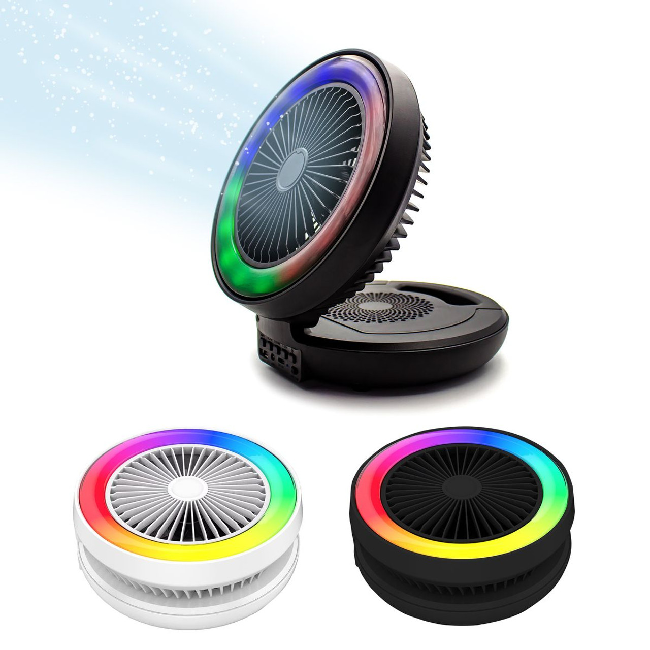 Mini Portable Super Bass Music Player with Fan & LED Light product image