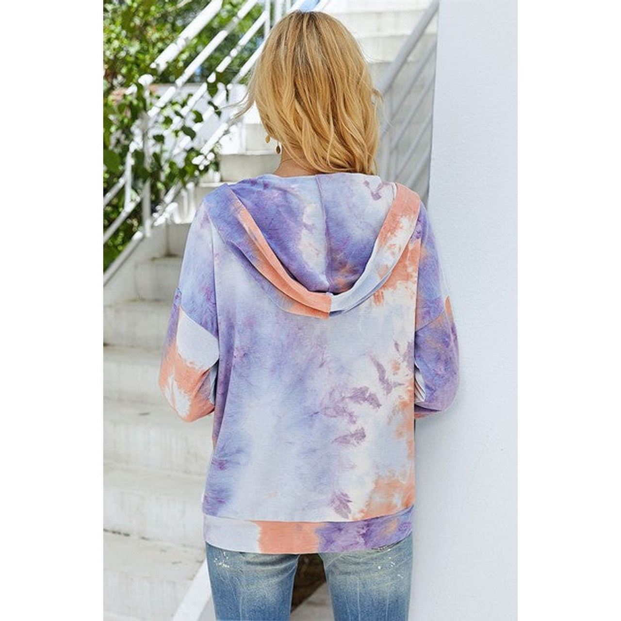 Women's Tie-Dye Zip-up Hoodie product image