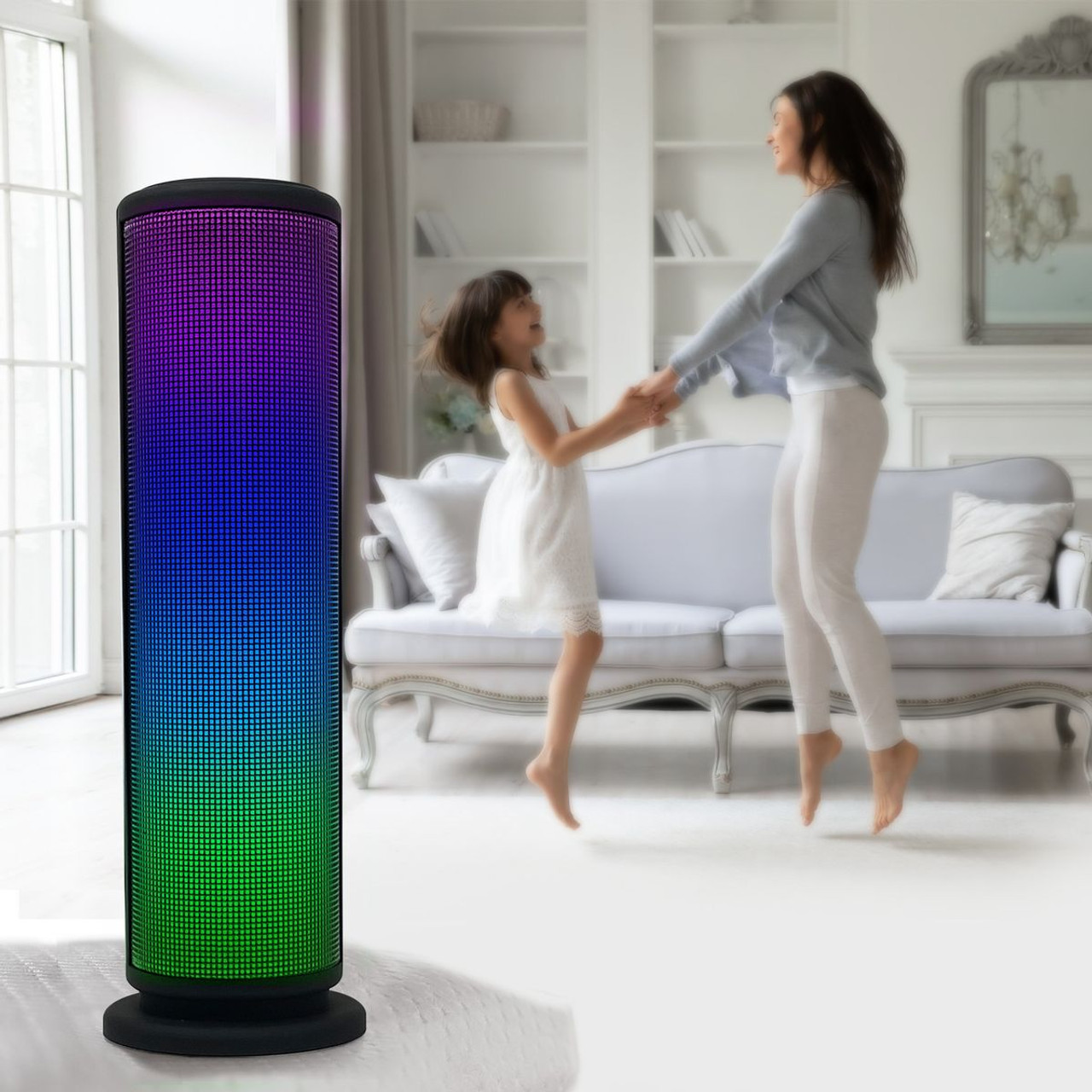 Aduro® Monolith LED Light-up Tower Party Wireless Speaker product image