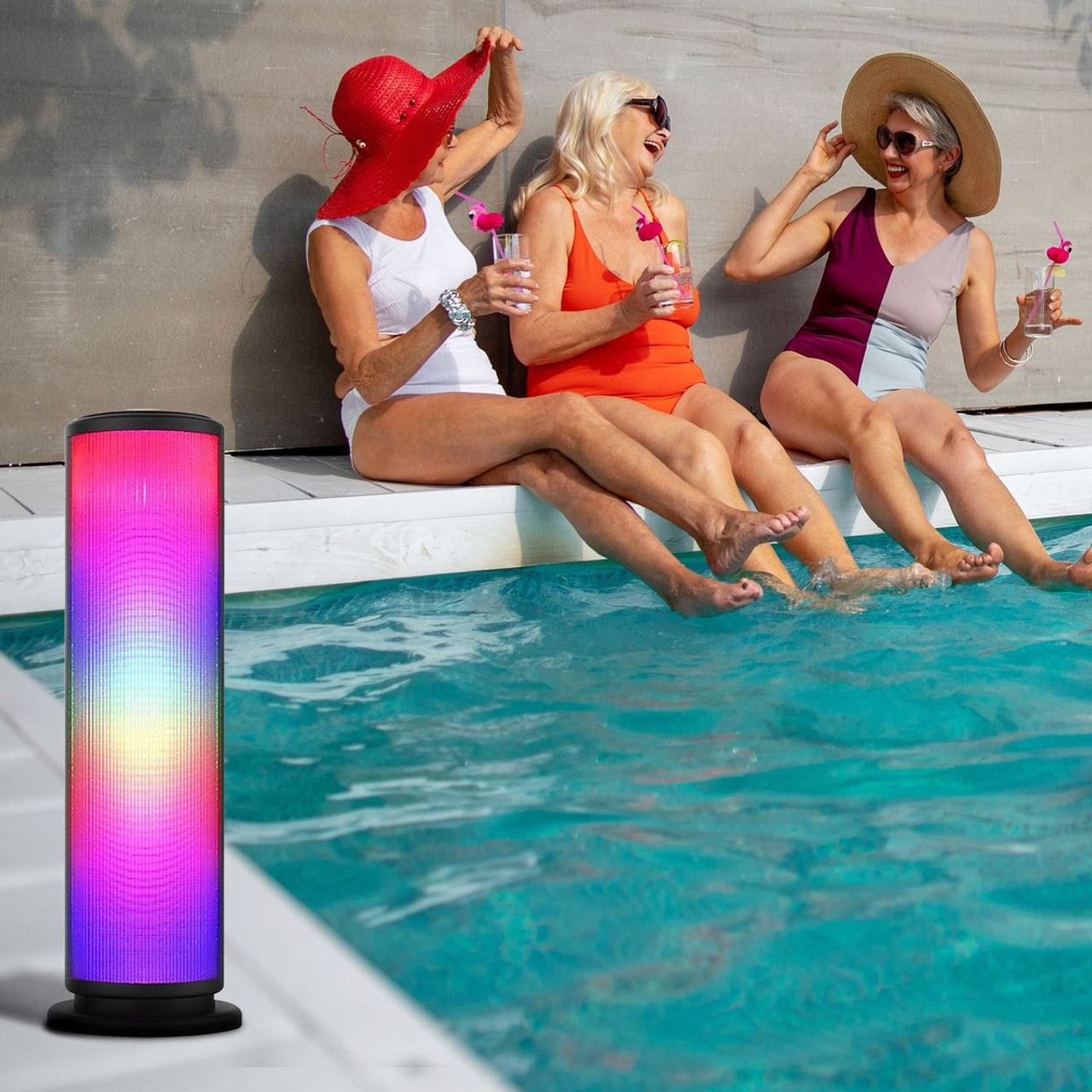 Aduro® Monolith LED Light-up Tower Party Wireless Speaker product image