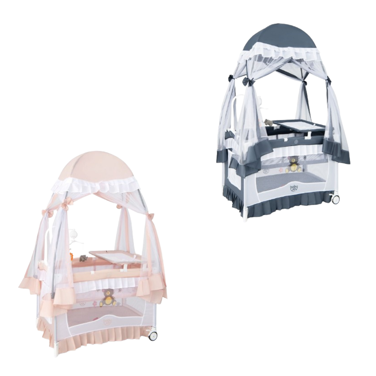 4-in-1 Portable Baby Playard with Carrying Bag &amp; Mosquito Net product image