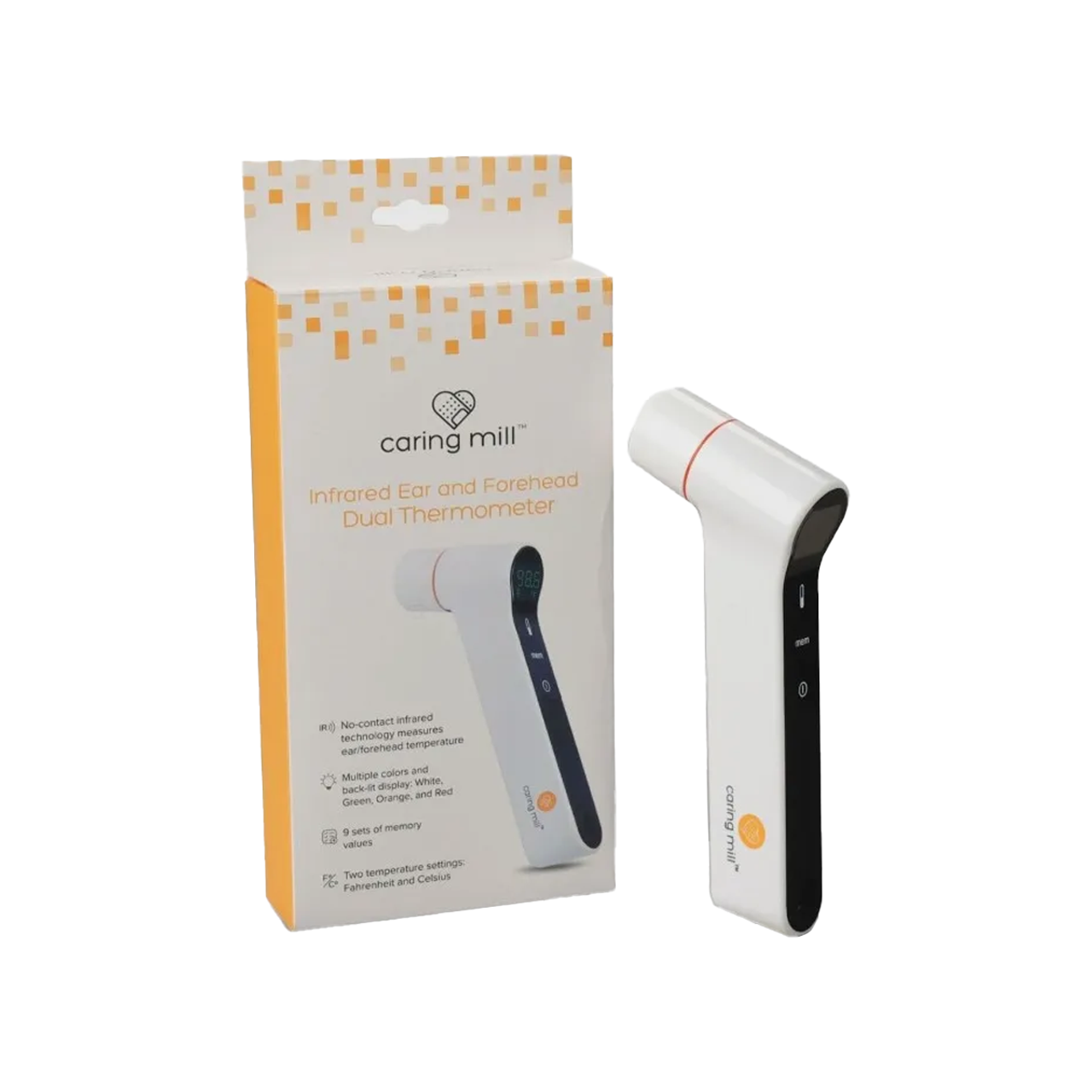 Caring Mill™ No-Contact Infrared or Rapid-Read Thermometer (1 or 3-Pack) product image