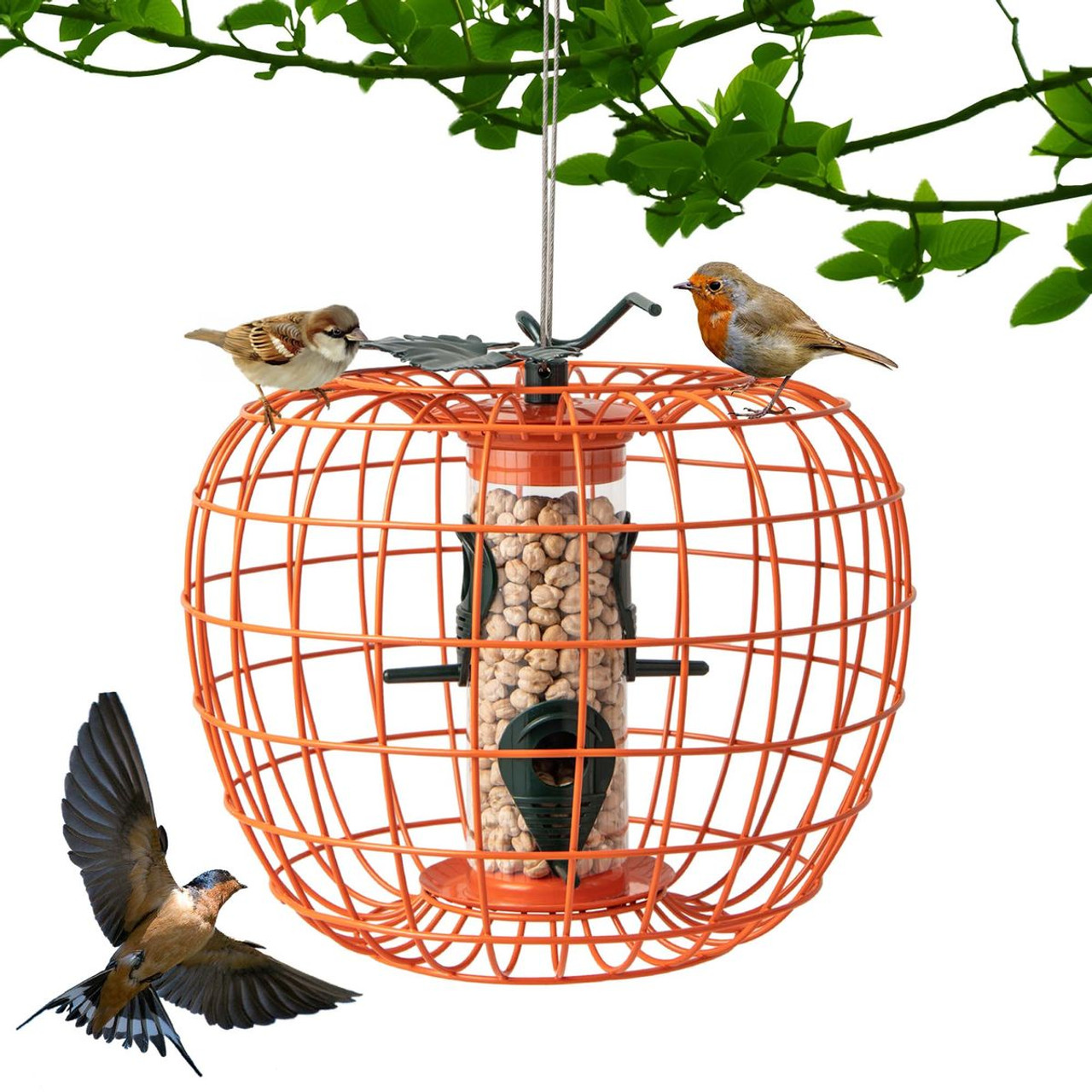 Costway Squirrel-Proof Pumpkin Bird Feeder product image