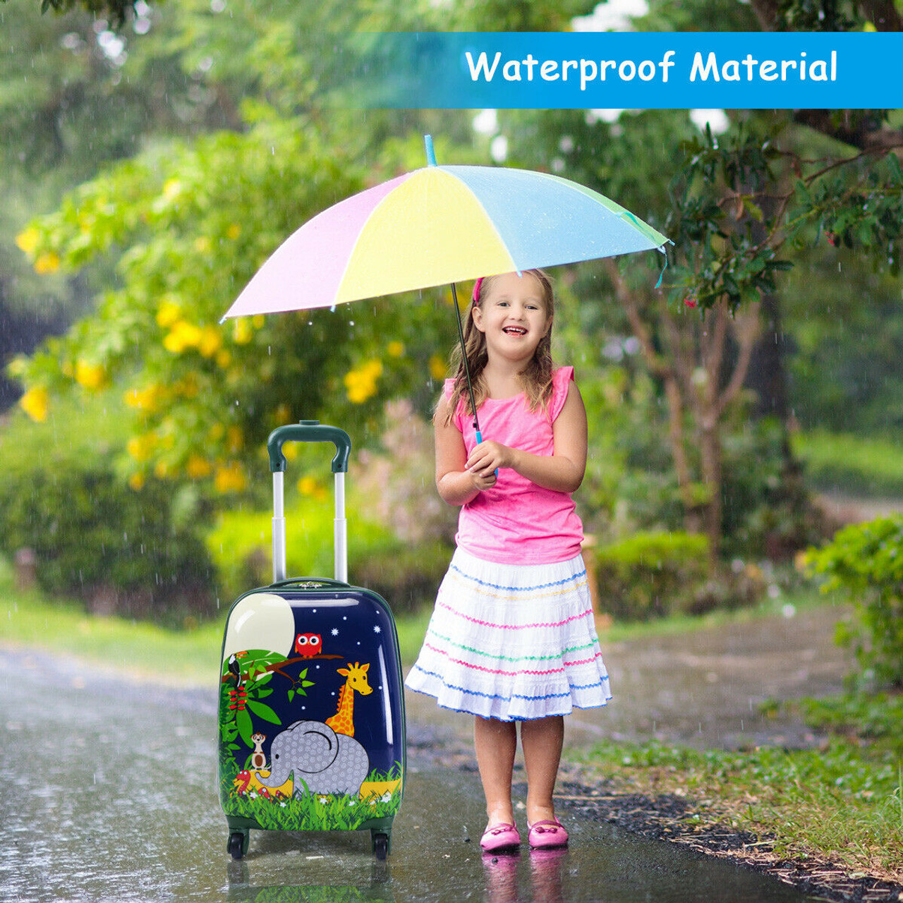 Costway Kids 2-Piece Luggage Set - Suitcase with Backpack product image