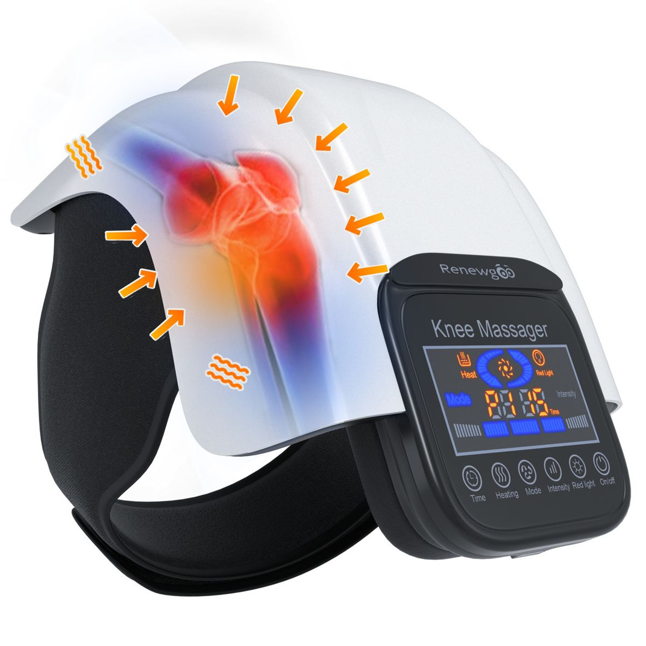 Rechargeable Cordless Knee Massager with Heat & Compression product image