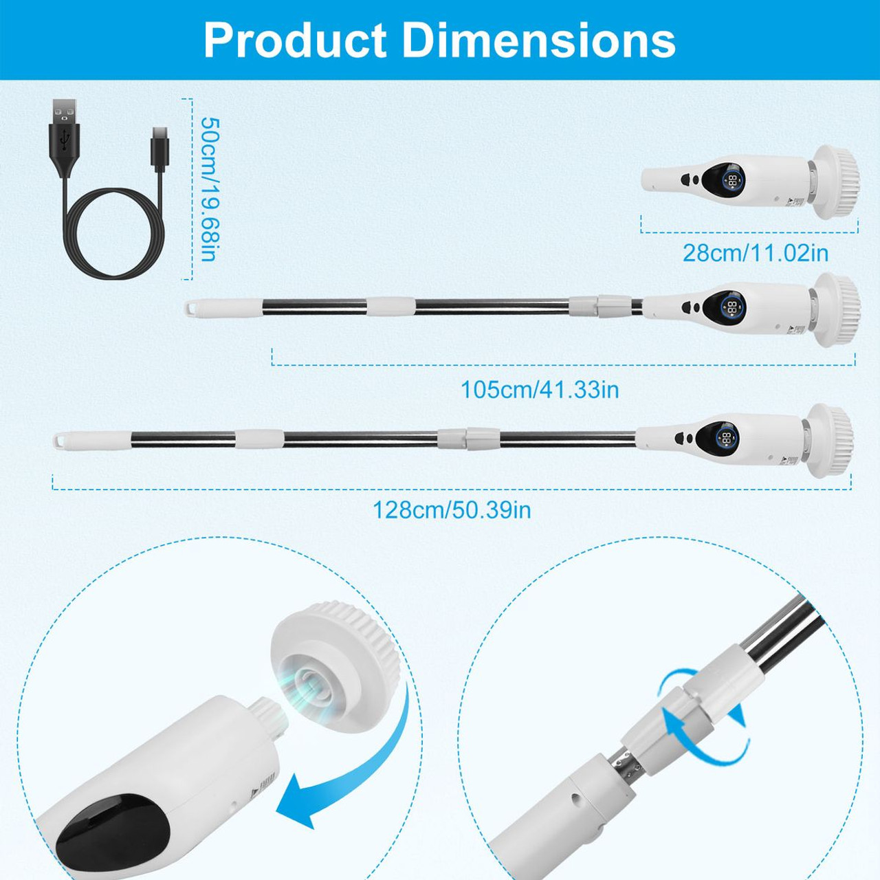 iMounTEK® Speed Adjustable Spin Scrubber product image