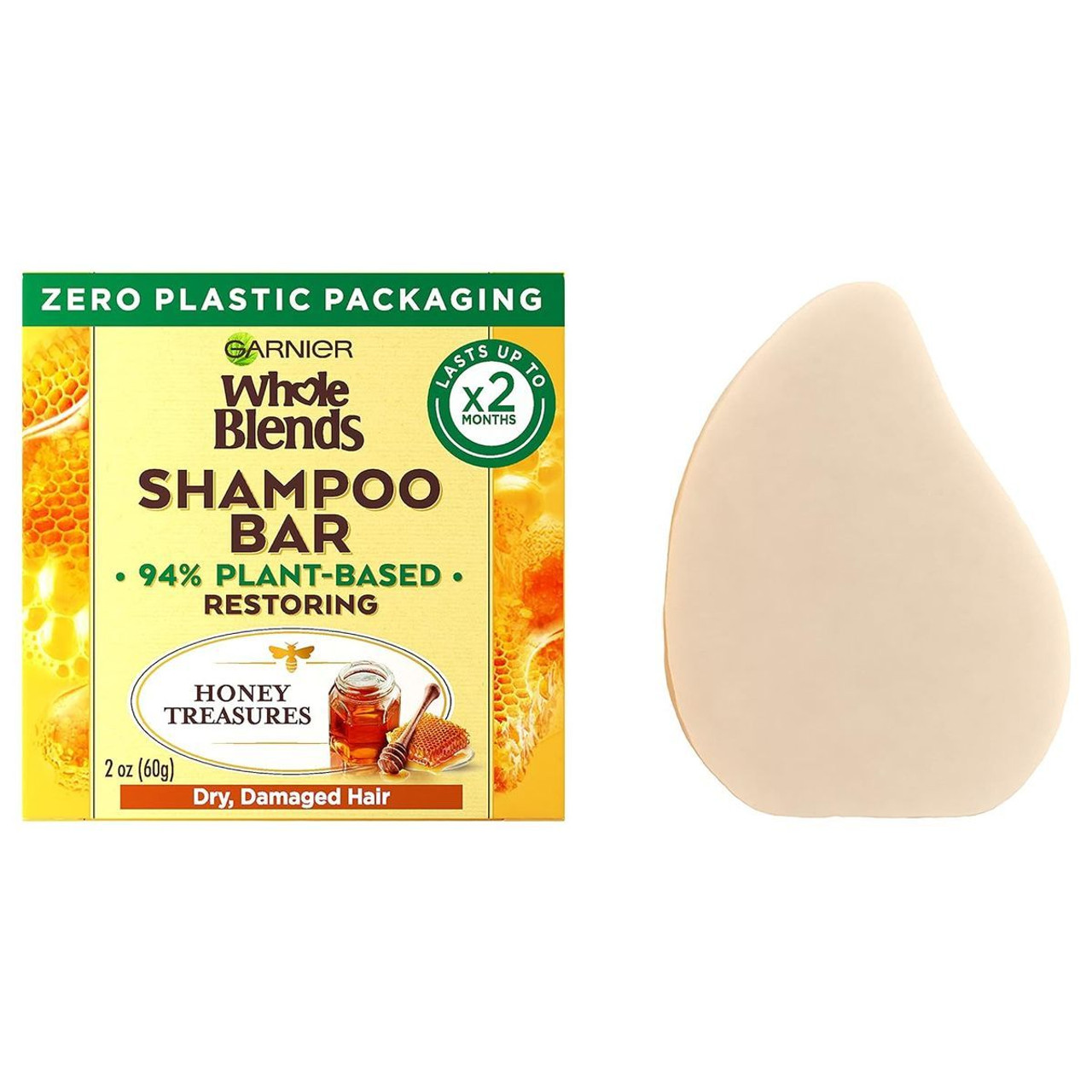 Garnier® Whole Blends Plant-Based Restoring Shampoo Bar, 2 oz. (2-Pack) product image