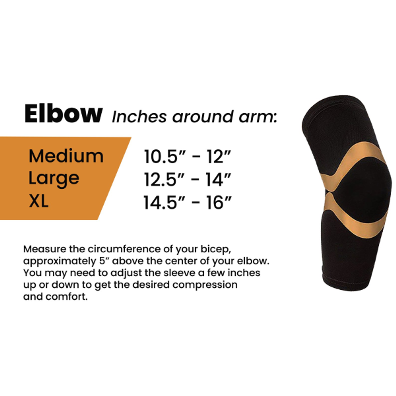 Copper Compression Support and Recovery Elbow Sleeve product image