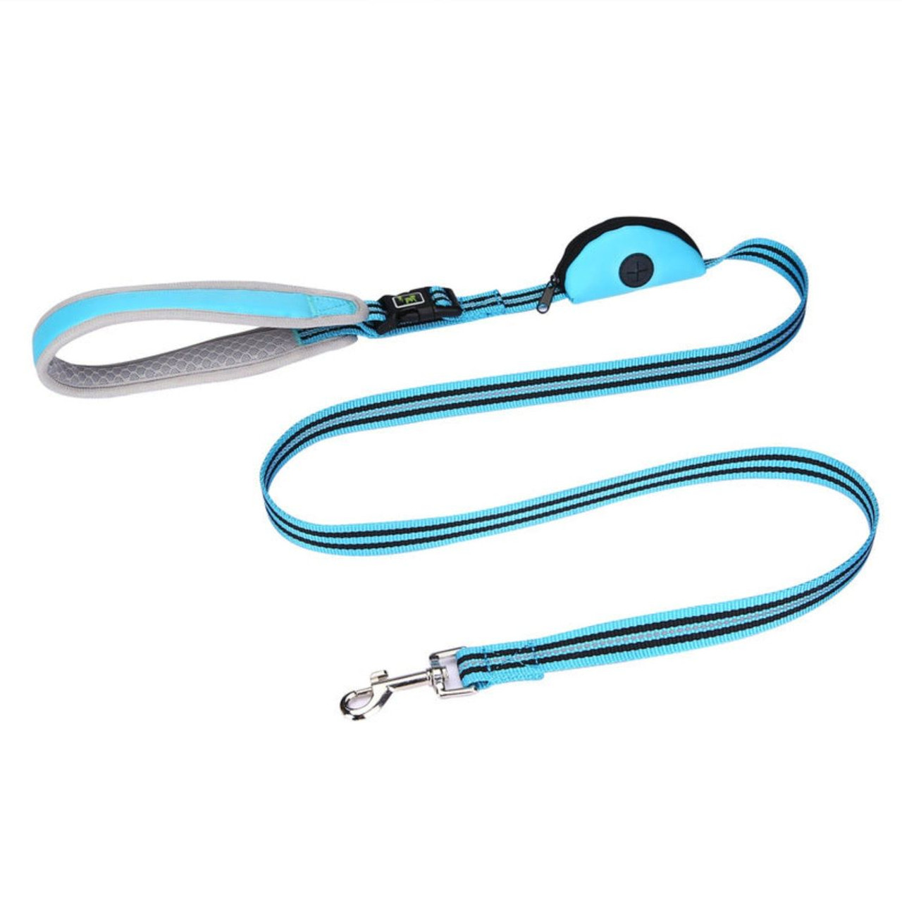 Reflective Dog Leash with Padded Handles and Poop Bag Dispenser product image