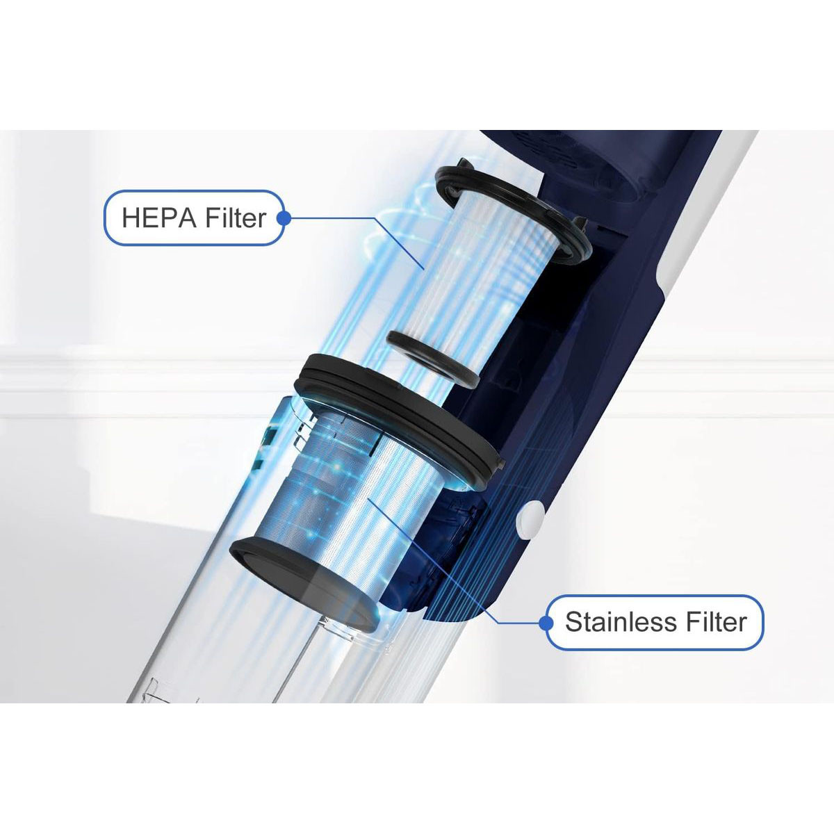 WHALL® 25kPa 280W 4-in-1 Cordless Stick Vacuum Cleaner, EV-691  product image