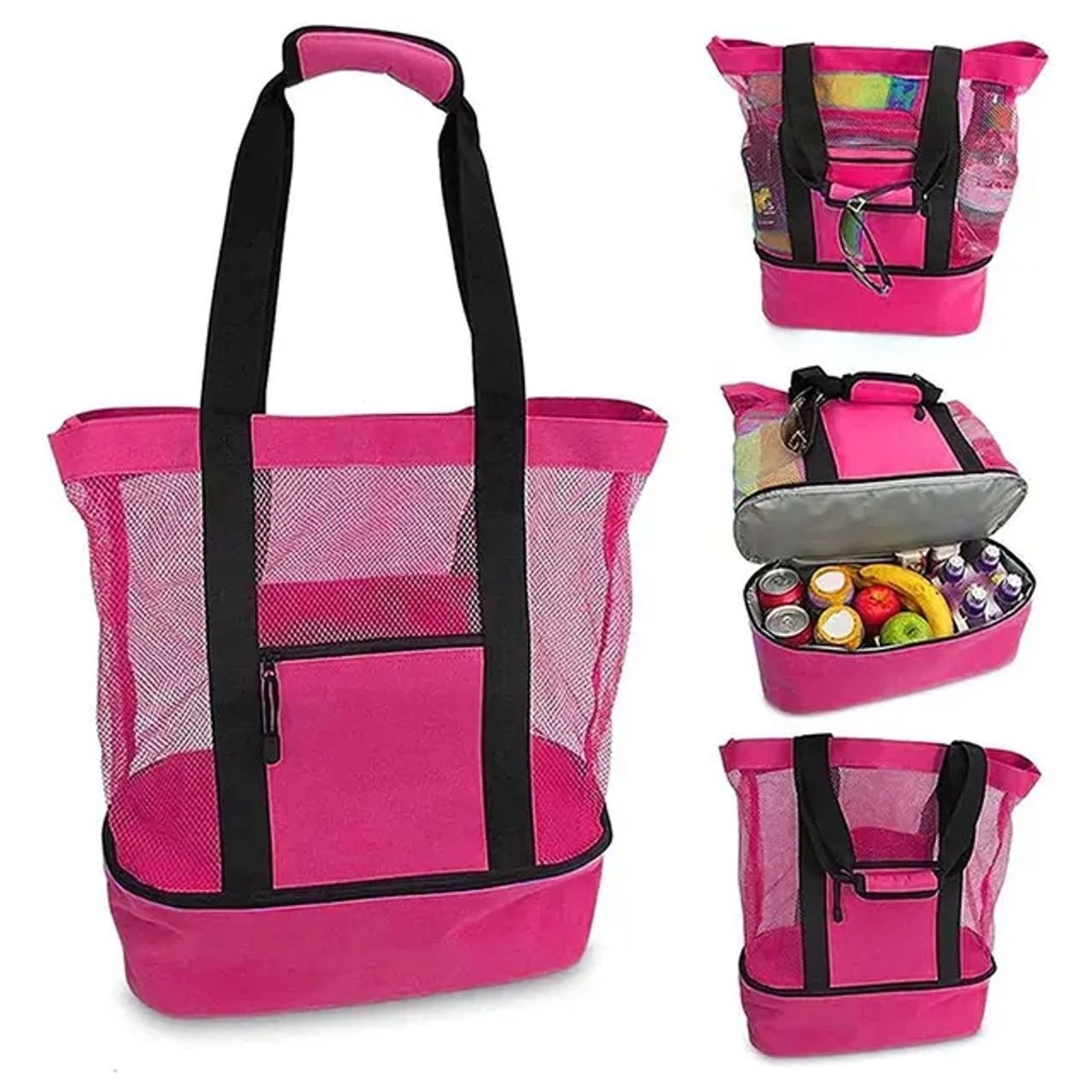 2-in-1 Beach Tote Insulated Cooler Bag product image