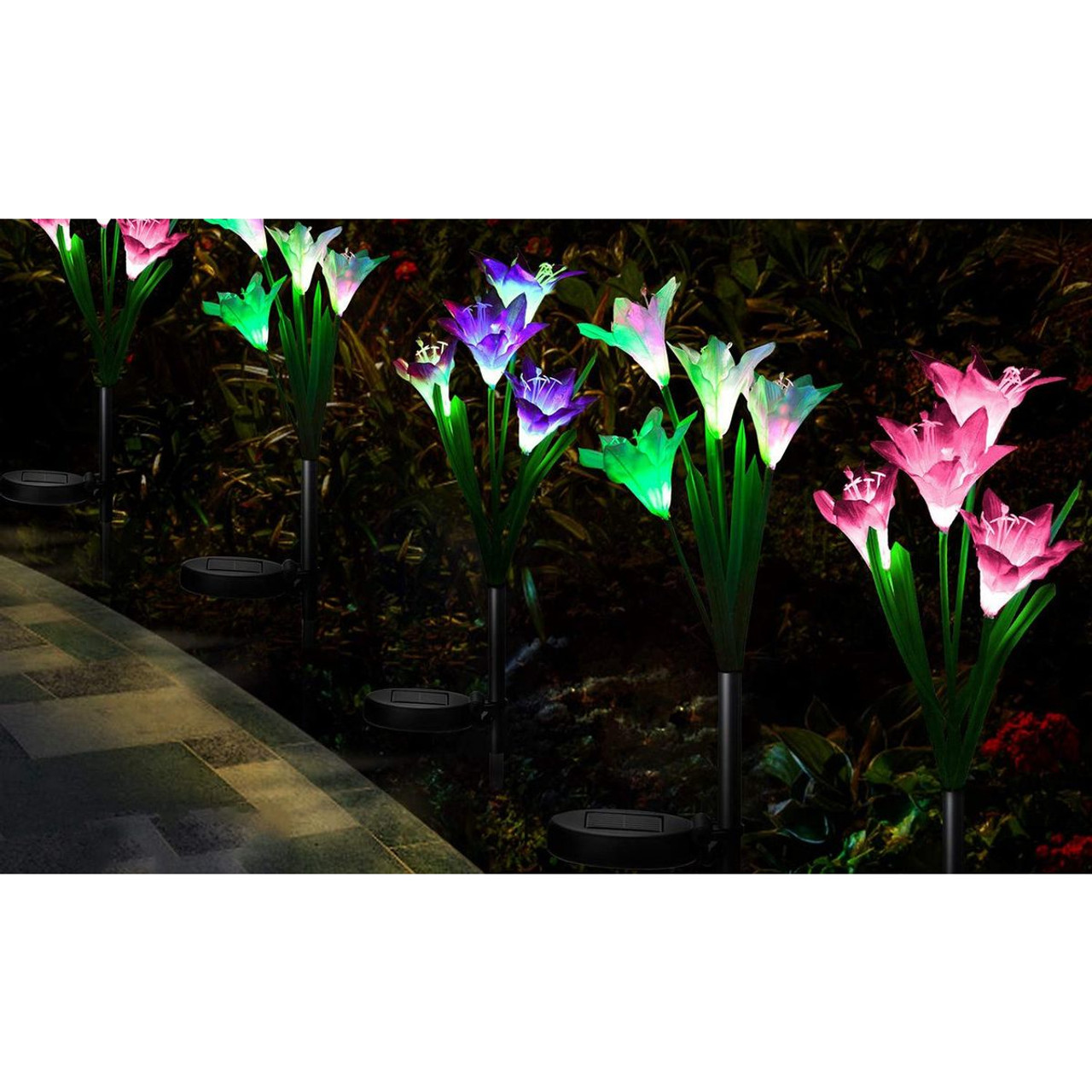 Solarek® Solar Lily Flower Garden Light (2 to 8-Pack) product image