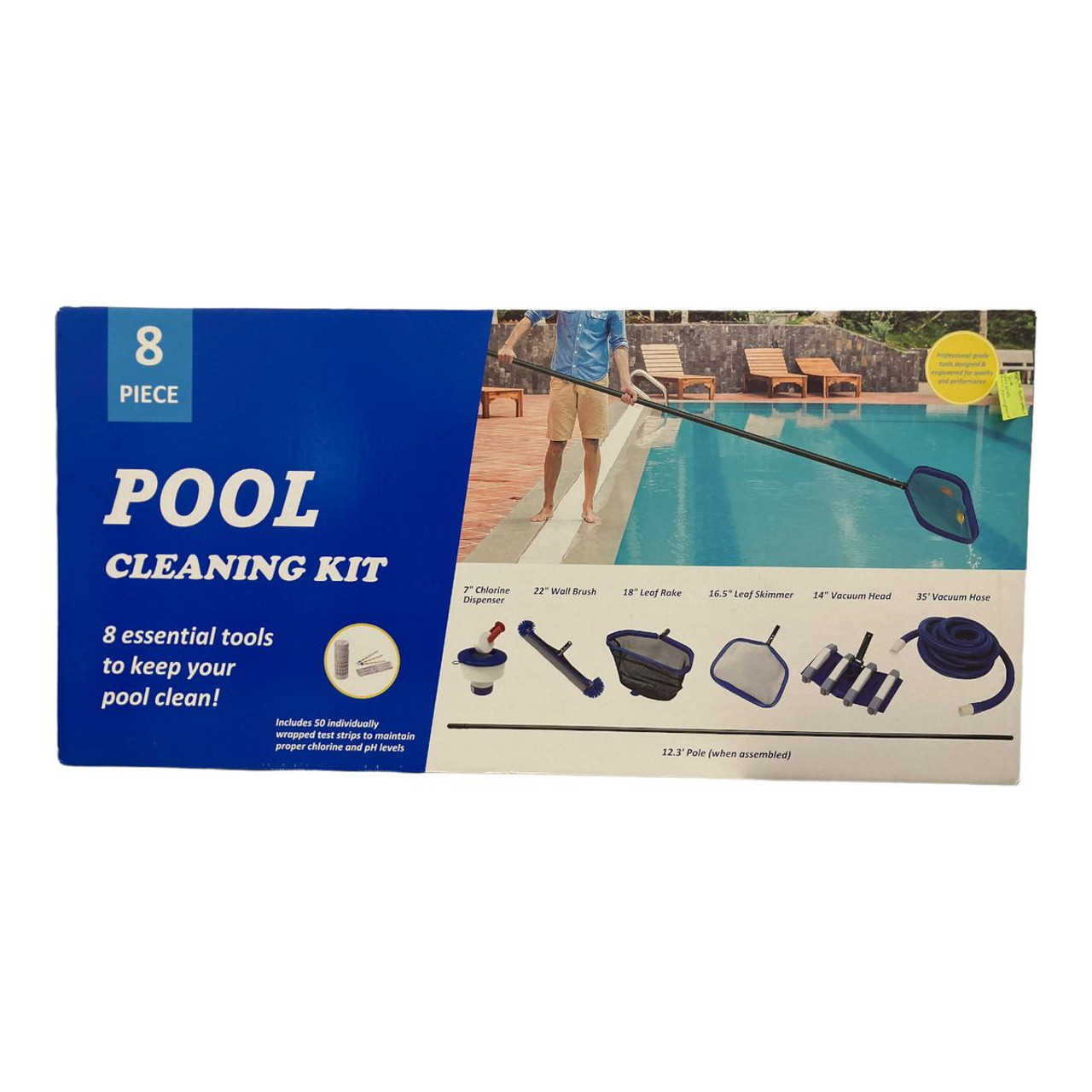8-Piece Essential Pool Cleaning Kit product image