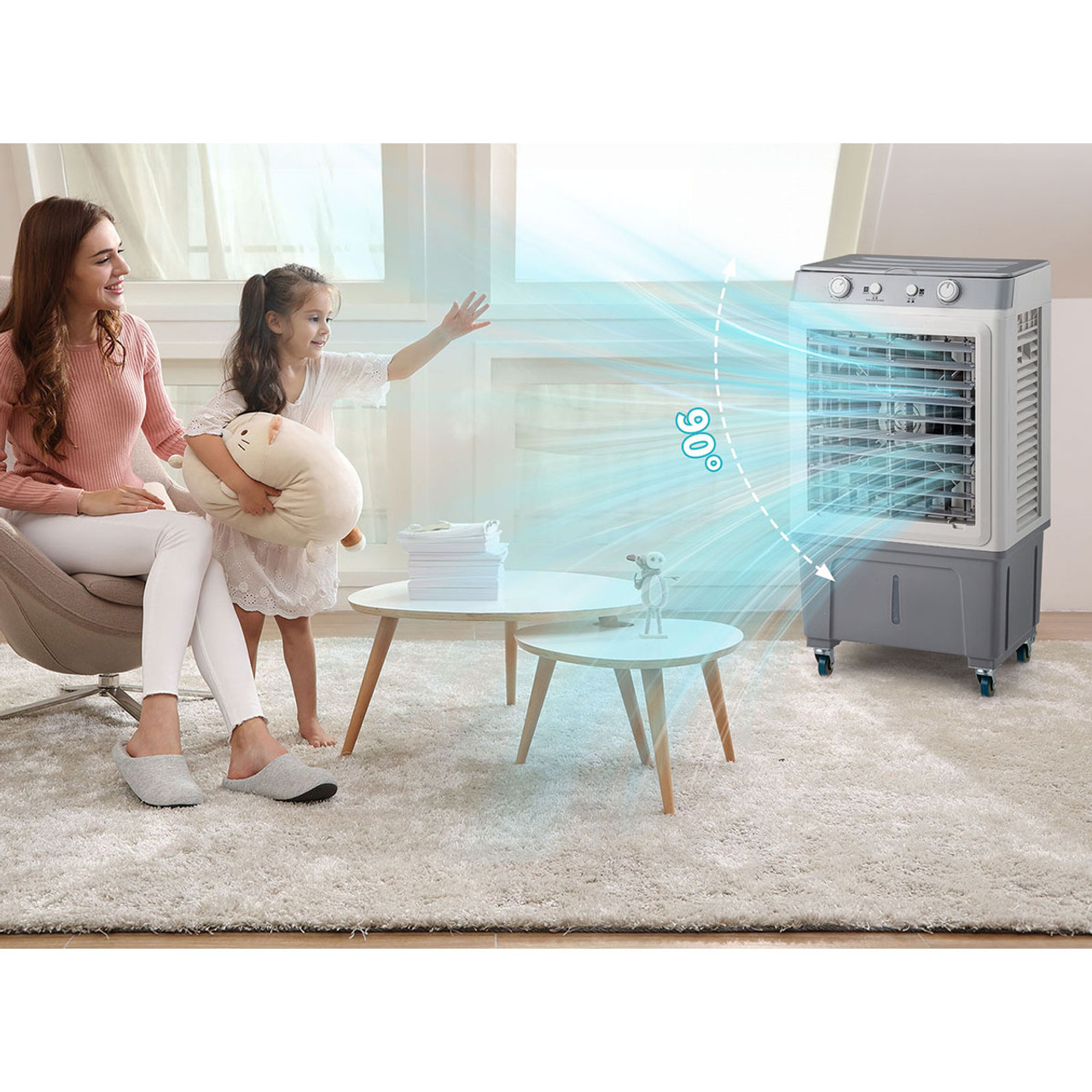 3-in-1 Portable Evaporative Air Cooler Unit product image