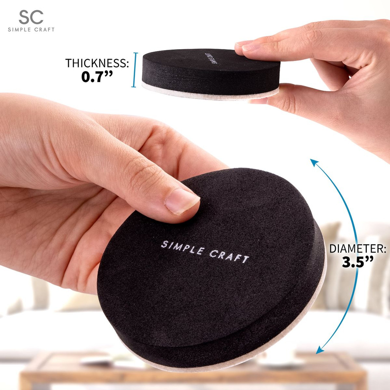 Simple Craft™ Felt and/or Smooth Furniture Slider Pad, 16 ct. product image