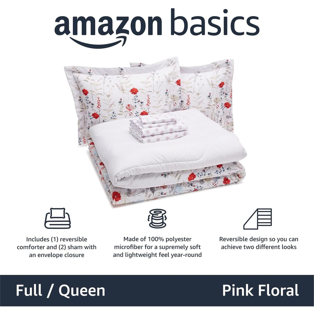 Lightweight Reversible Microfiber Bed-in-a-Bag by Amazon Basics® product image