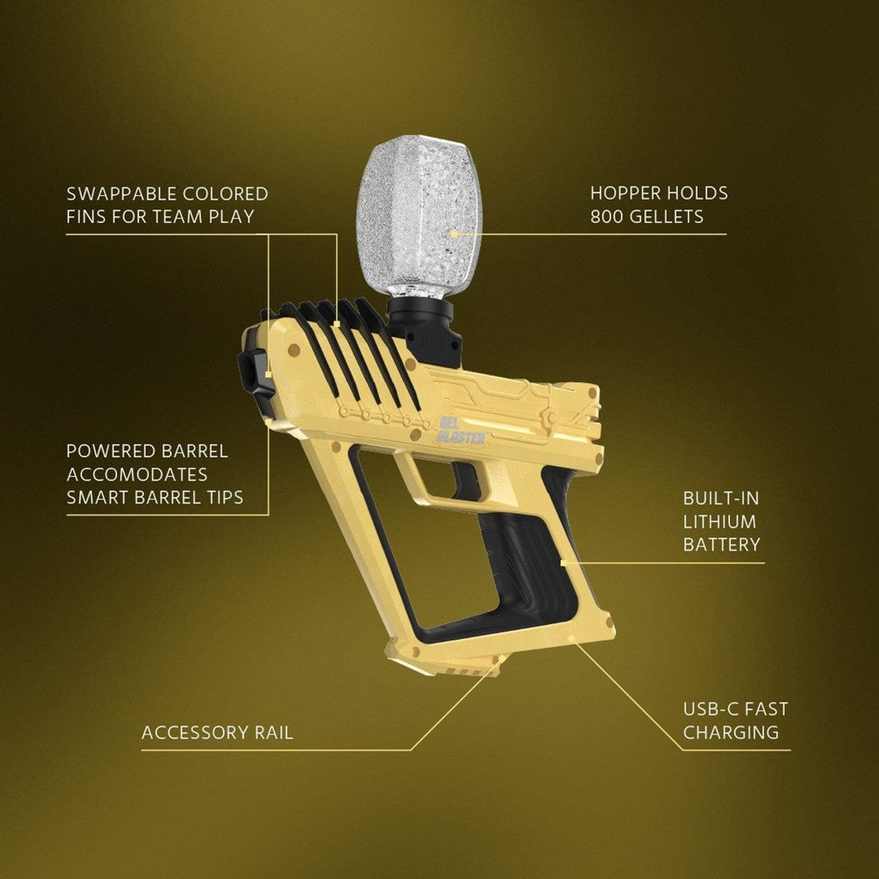 Gel Blaster® Surge Mayweather Gold Edition Toy Gun product image