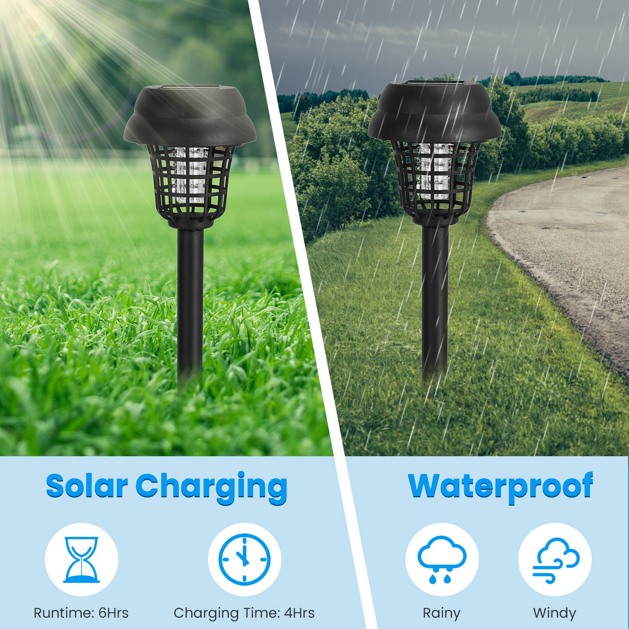 iMounTEK® Solar Bug Zap Stake Light (4-Pack) product image