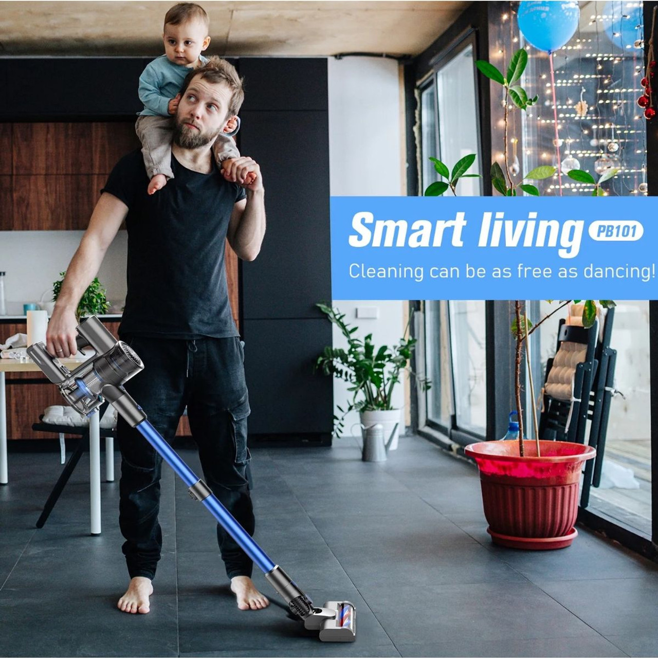 Bossdan 4 in 1 Lightweight Quiet Stick Cordless Vacuum Cleaner product image