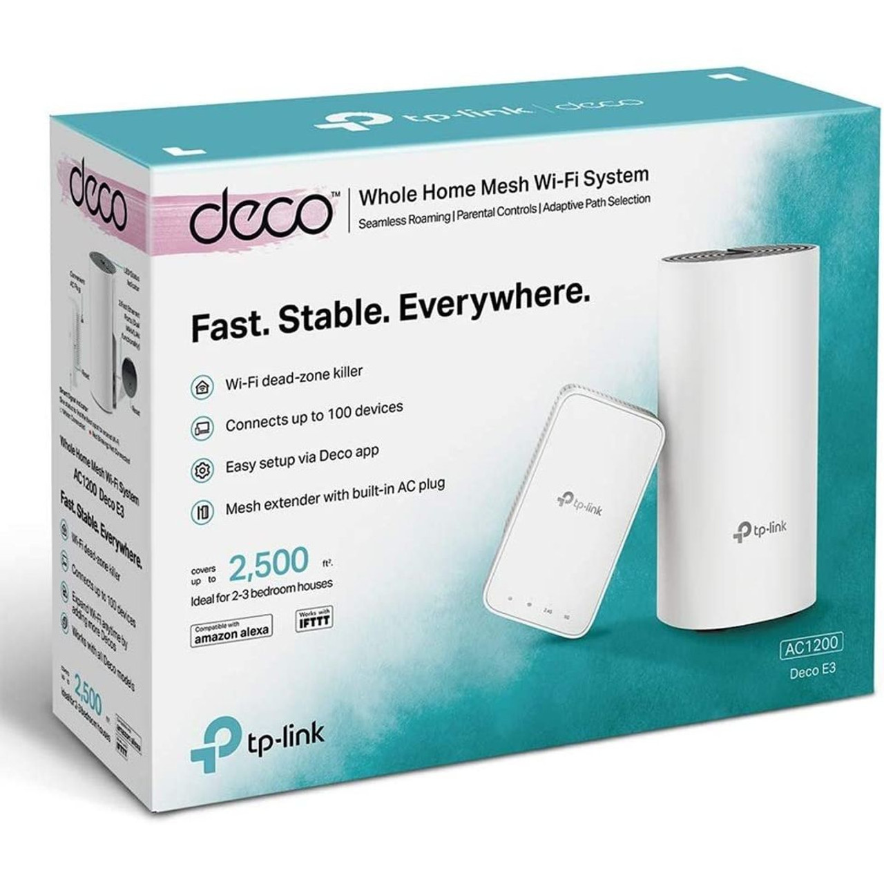 TP-Link Deco E3 AC1200 Whole Home Mesh Wi-Fi System (2-Pack) product image