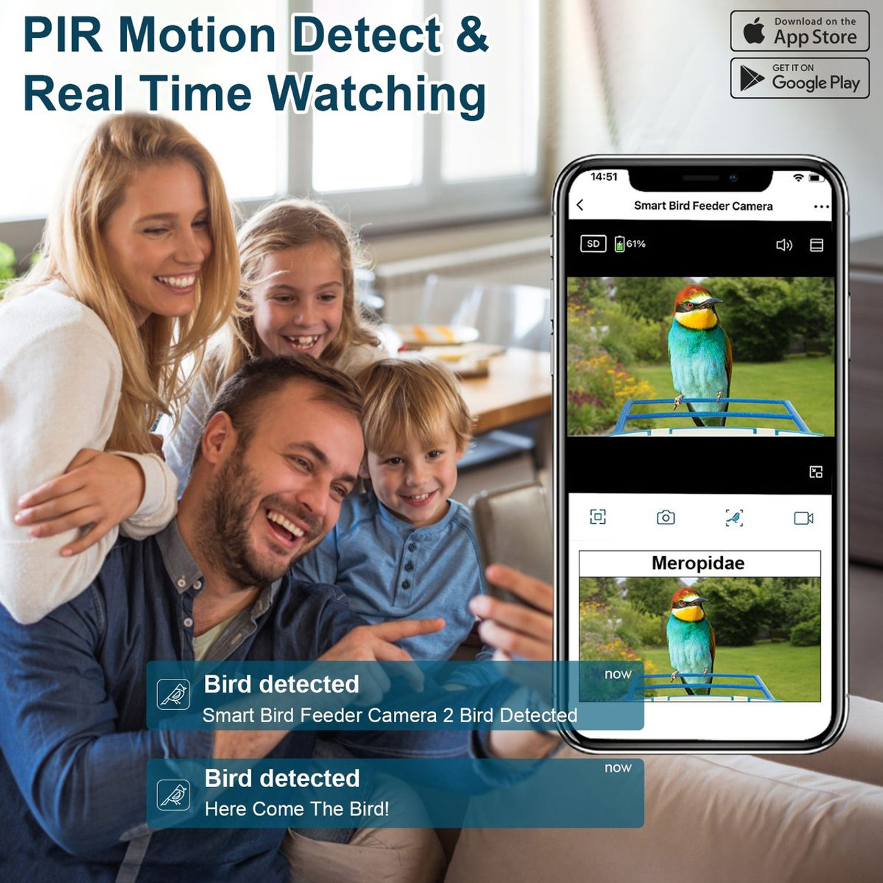 iNova™ Smart Bird Feeder with Camera product image