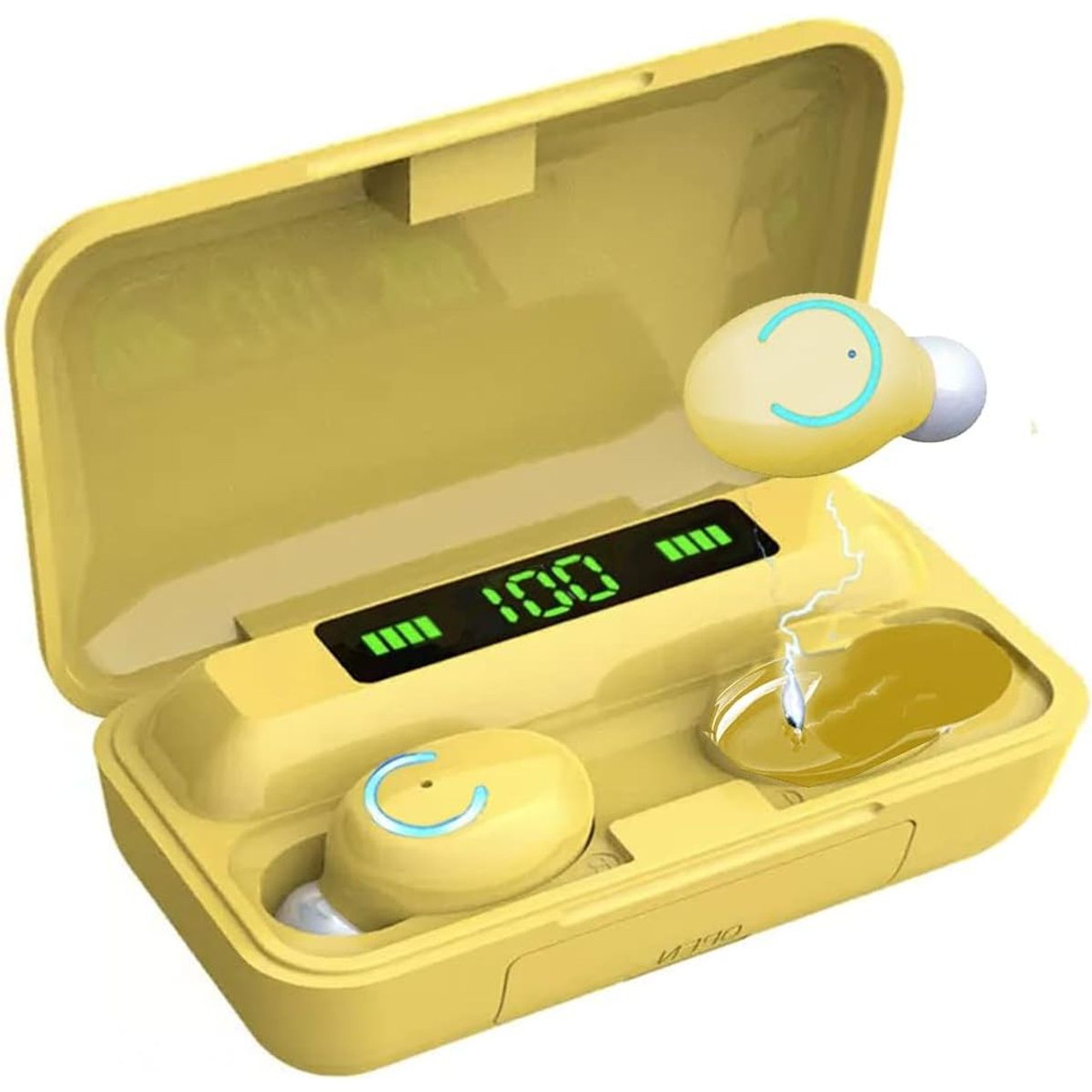 Acuvar™ Wireless BT 5.0 Rechargeable IPX7 Waterproof Earbuds with Case product image